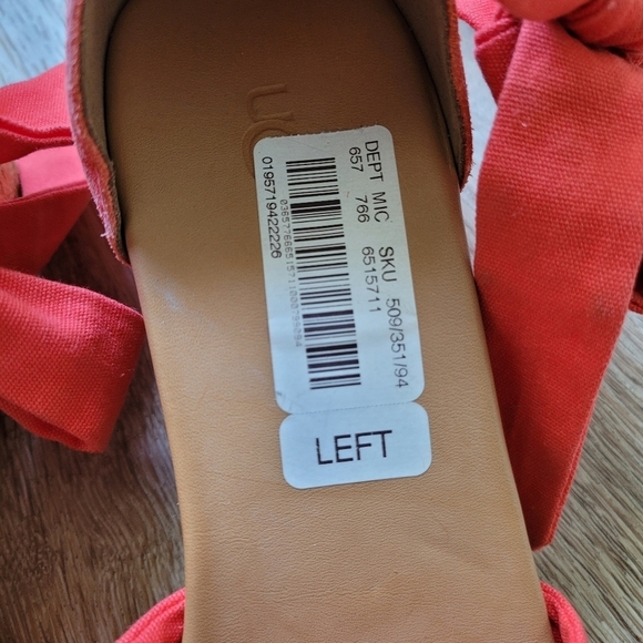 UGG Women's Yarrow Wedge Sandal Red Pepper Size US 9.5 - Picture 9 of 16